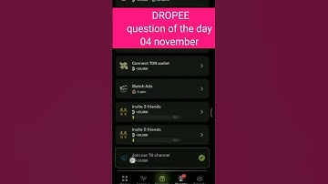 Dropee question of the day code 4 November | Dropped question of the day code | Dropee Code