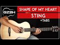 Shape Of My Heart Guitar Tutorial Sting Guitar Lesson |Fingerpicking|