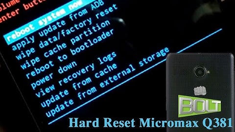 Micromax Q381 Hard Reset How to | Remove Pattern/PIN Lock
