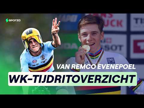 Nooit naast het podium: Remco Evenepoel en zijn WK-tijdritcollectie