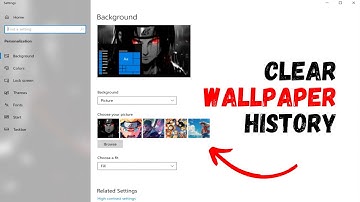 Remove Recently Used Images In Desktop Background History In Windows 10 & 11 - 2024