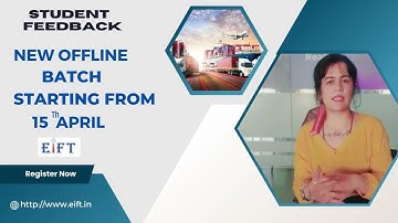 Export Import practical offline training batch Student genuine feedback  | Series - 4/1000