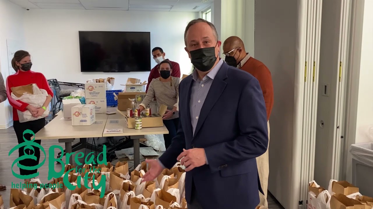 Second Gentleman, Doug Emhoff, volunteers at BFC