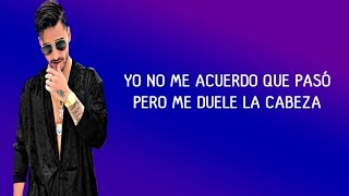 Maluma x Prince Royce - Hangover [LETRA] chords