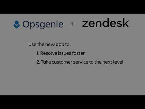 Opsgenie's new App in the Zendesk Marketplace