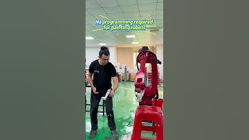 Spray robot #spray #spraypaint #robot #industrialrobot #sixaxisrobot #automated #robotarm #machine