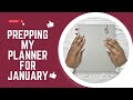 PRE-PLANNING JAN 2024  | How I Prep My Planner for a New Month | Happy Planner | Rachelle&#39;s Plans