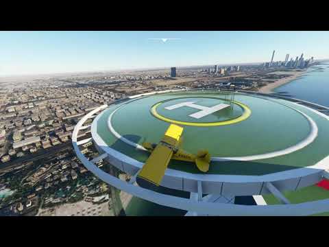 Burj Al Arab Extreme Helipad Landing, Takeoff Propstrike + Attempts in Microsoft Flight Simulator