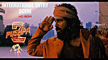 Pushpa 2 : International Entry Scene HD BGM | DSP | Sukumar | Allu Arjun Entry BGM