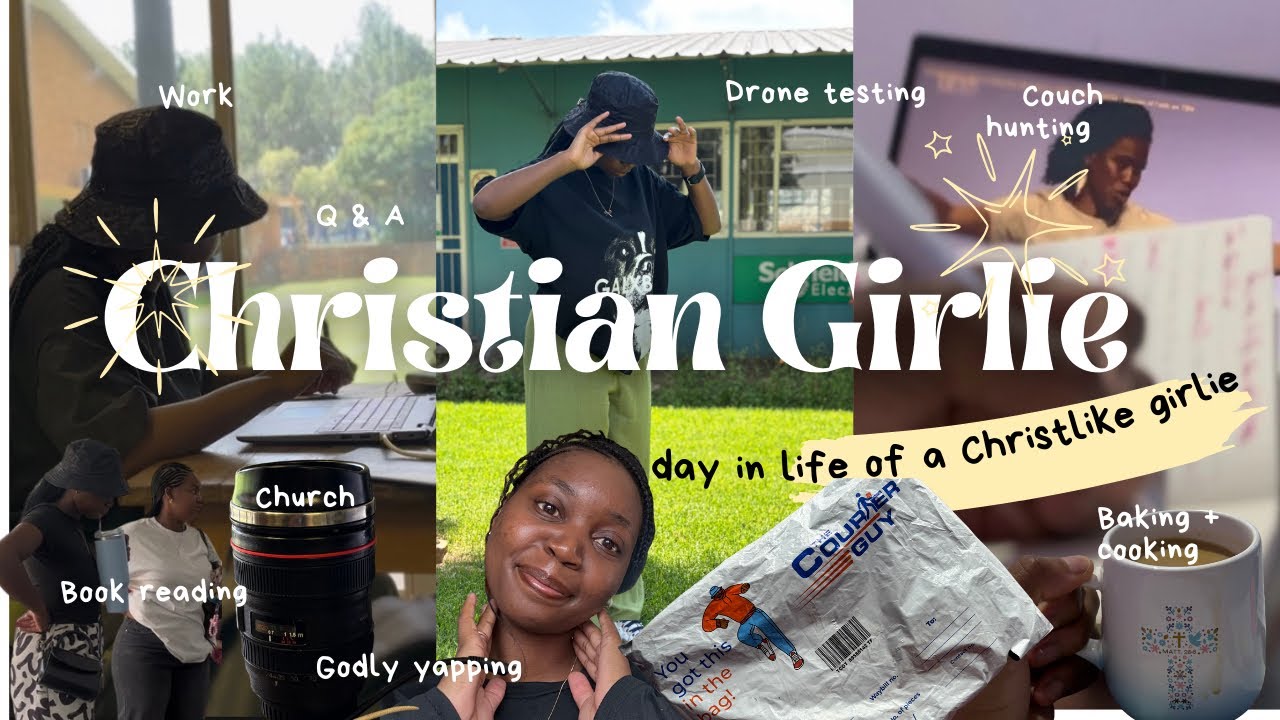 Christian girlie Life🙏🏾❤️| Church | Couch hunting| God Convo | Drone testing | Baking | Sleepover 