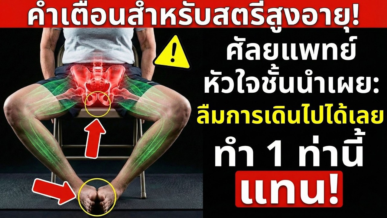 อายุเกิน 65 ปี? ท่าออกกำลังกาย “1 ท่านี้” ดีกว่าการเดิน — ศัลยแพทย์แนะนำ!