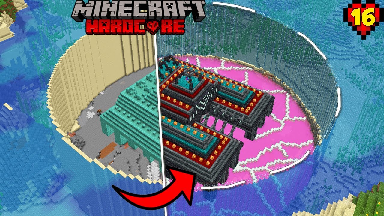 I Transformed an OCEAN MONUMENT in Minecraft Hardcore ep16. - YouTube