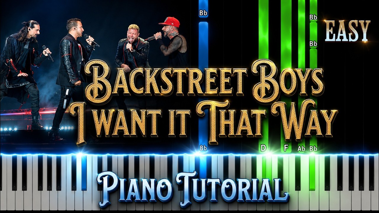 I want it that way Easy Piano Tutorial - YouTube