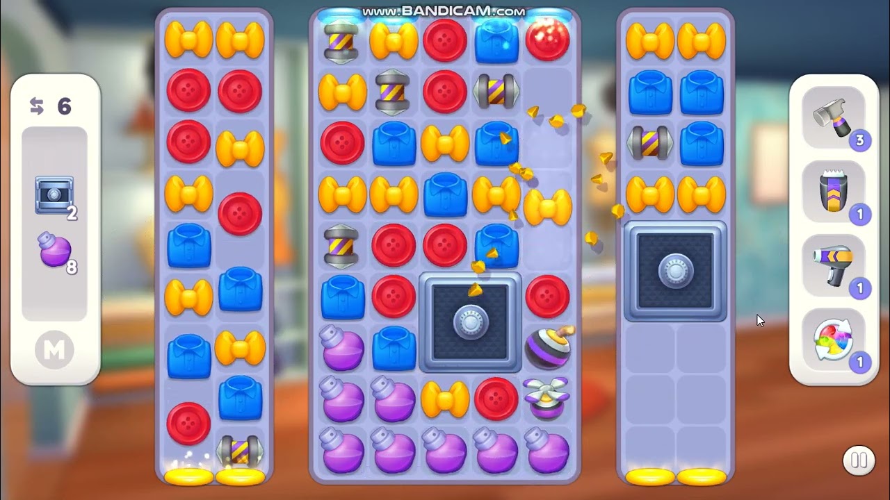 Makeover Match - Swap & Style level 124 no power-ups