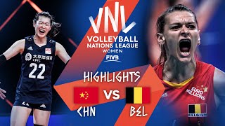 CHN vs. BEL - Highlights Week 3 | Women's VNL 2021