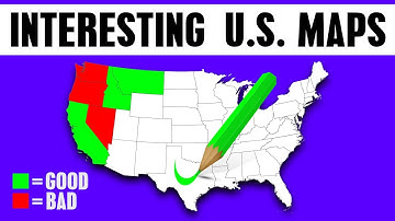 8 Really Interesting U.S. Maps You Need To See! (Satisfying Coloring)