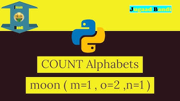 Count name or string Alphabets || Python tutorials in hindi