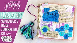 UNBOXING September's Colorful Calling Kit | Monthly Bible Journaling Kit / Bible Journaling Process