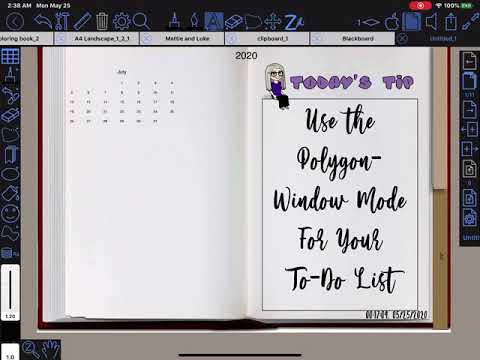 ZOOMNOTES - Use the Polygon Window Mode Fo Your To-Do List