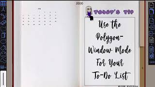 ZOOMNOTES - Use the Polygon Window Mode Fo Your To-Do List