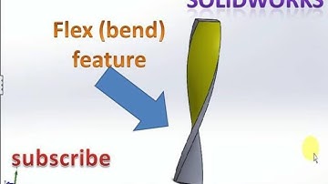 Soliworks tutorials for Beginners|| How to use FLEX (bend) feature in Solidworks