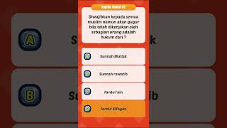 CONTOH LAIN DARI FARDU KIFAYAH ADALAH? | kuis islami #kuis #sholat #islamicquiz