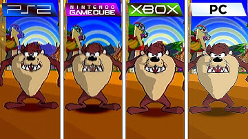 Taz Wanted (2002) PS2 vs GameCube vs XBOX vs PC (Graphics Comparison)