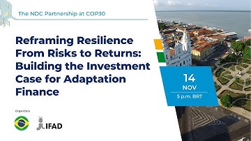 Reframing Resilience From Risks to Returns: Building the Investment Case for Adaptation Finance