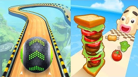 Sandwich Runner vs Going Balls Walkthrough Gameplay - All Levels (iOS, Android )