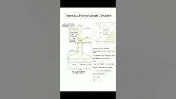 Trapezoidal Footing Concrete Volume Formula and Calculation | Basic Knowledge for Civil Engineering