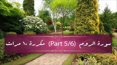 Surah Ar-Roum (part 5/6) repeated 10 times - سورة الروم (part 5/6) مكررة 10 مرات