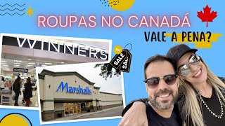 VLOG WINNERS E MARSHALLS O OUTLET DO OUTLET Vale a pena comprar roupa no CANADA Preco Comparativo