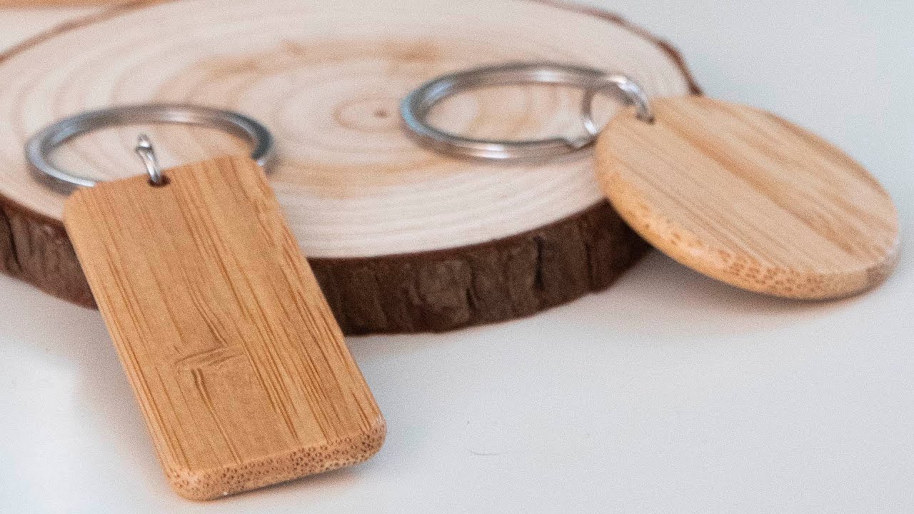 Portachiavi Rettangolari 100 Portachiavi In Legno Vuoti 5 Penne