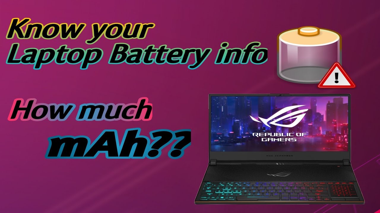 How To Know Laptop Battery Capacity YouTube