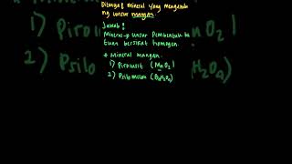 Nama mineral yang mengandung unsur mangan ... | Praktis Belajar | Kelas 12 | 3 | Kimia