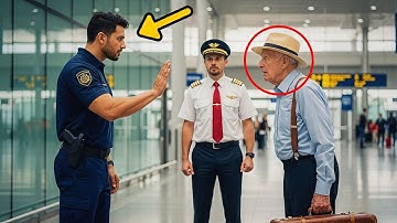 "Beveiliging joeg de bescheiden oude man uit de VIP-ruimte… maar de piloot noemde hem ‘baas’!"