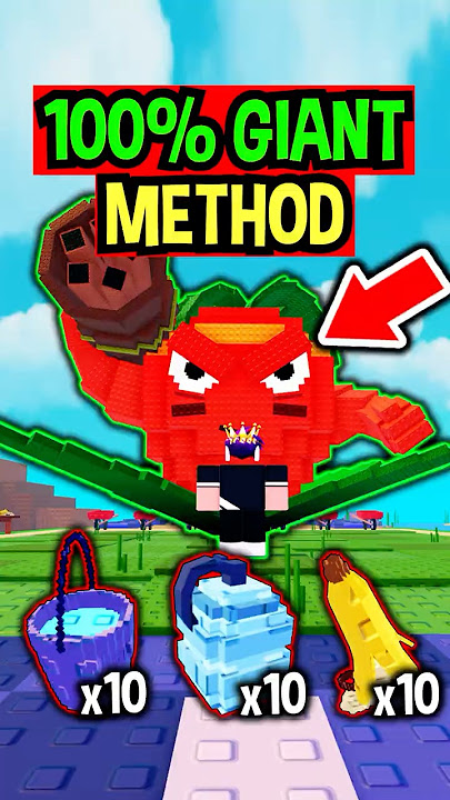 100% GIANT PLANT METHOD in Plants Vs Brainrots..