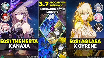 E0S1 The Herta x Anaxa & E0S1 Aglaea x Cyrene | Apocalyptic Shadow 4 | Honkai Star Rail 3.7