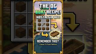 ​Do You Remember the Old Boat Crafting? #minecraft  #nostalgia