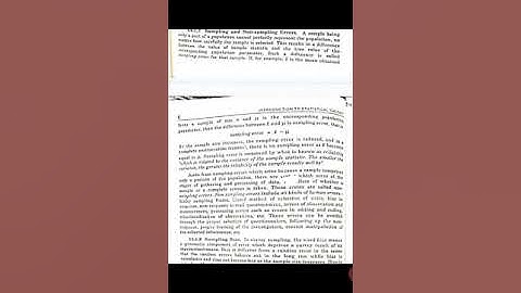 Sampling and non sampling errors.STATISTICS ADS.GCW MACHIWAL