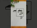 How To Draw 3D Optical Illusions #opticalillussion #art #shortvideo