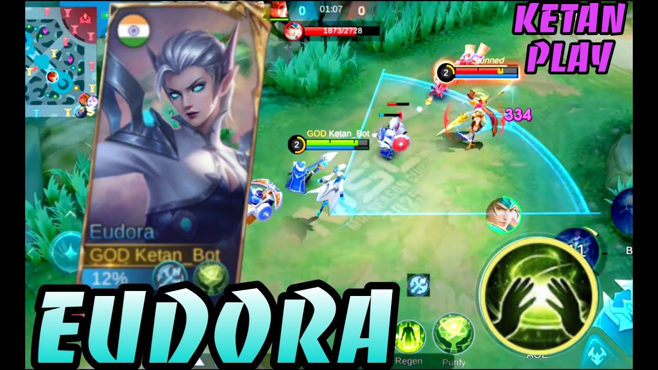 ⚡ Eudora 11 Kills DOMINATION! | MLBB Mage Gameplay Highlights | KetanPlay 🇮🇳