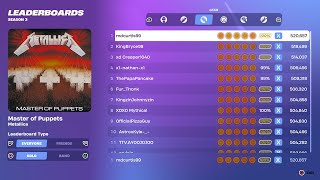 [Fortnite Festival S3] Master of Puppets Expert Lead 100% FC World Record