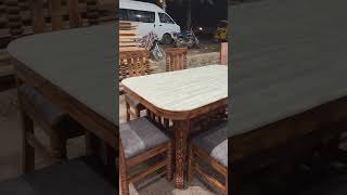 BEST DESIGN OF DINING TABLE SAGWAN WOOSWN PLEASE CHECK THE VEDIO AND BEST VEDIO FOR YOU FINDING