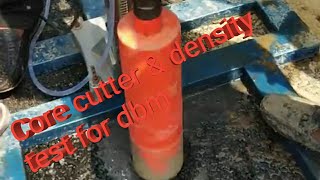 Core cutting & density test for bituminous layer (Dense bituminous macadam) | OK ENGINEERING |