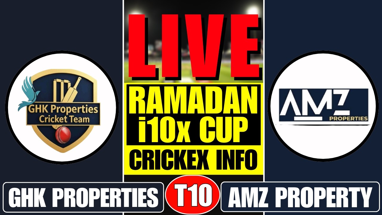 AMZ PROPERTIES vs GHK PROPERTIES LIVE | AMZ vs GHK - CRICKEX INFO