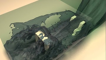 A Multiphase Simulation Rendering (InterFoam, VoF, Advanced Techniques) ∇ OpenFOAM® | Blender®