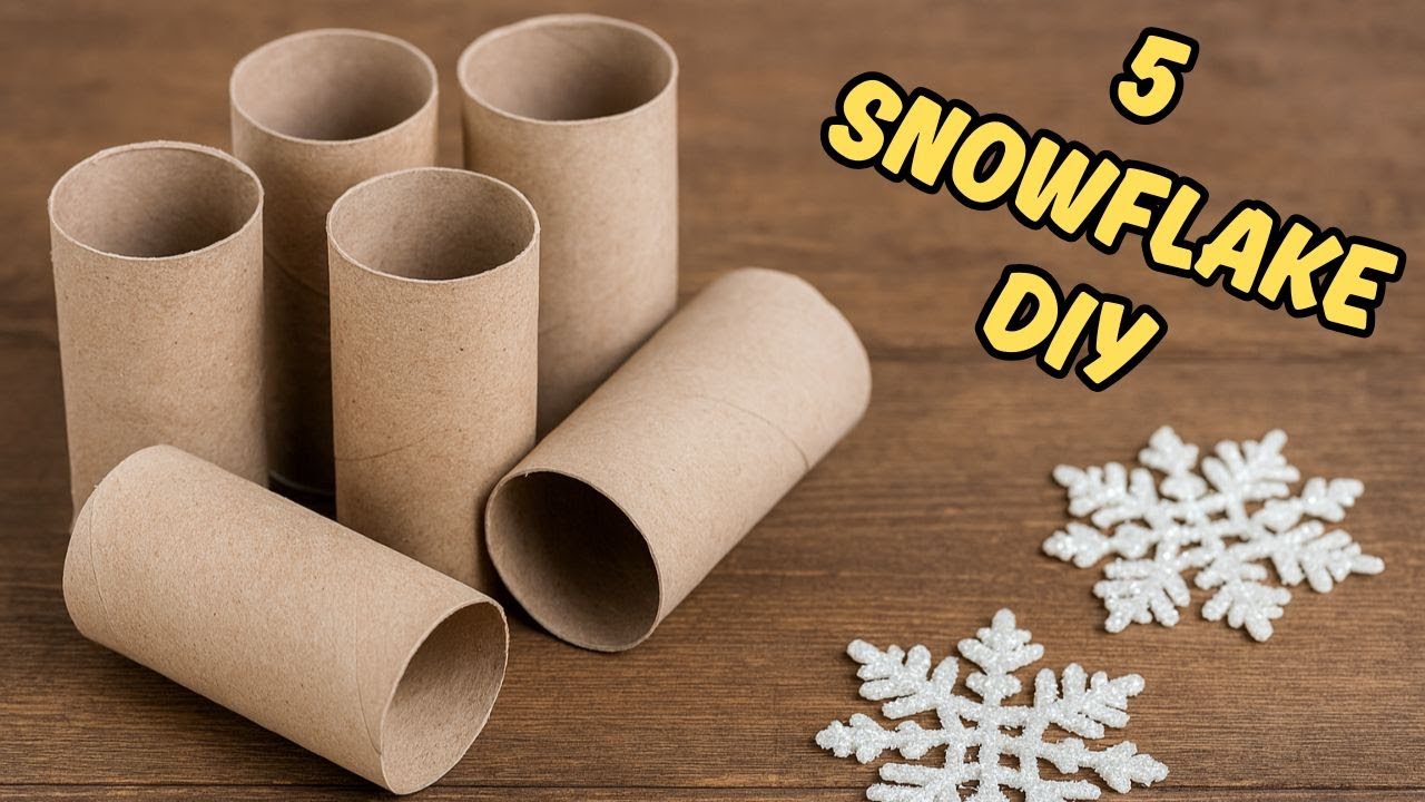 ❄️ 5 Easy Snowflake DIY Ideas ❄️ Christmas Crafts from Toilet Paper Rolls ❄️ Handmade Home Decor