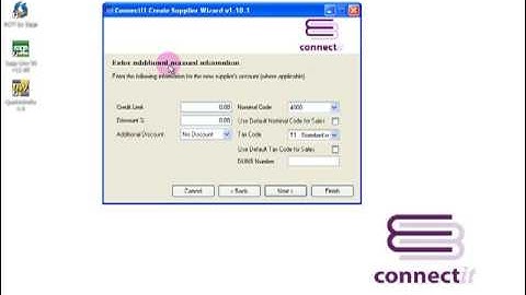 ConnectIt-Sage Create Supplier Wizard