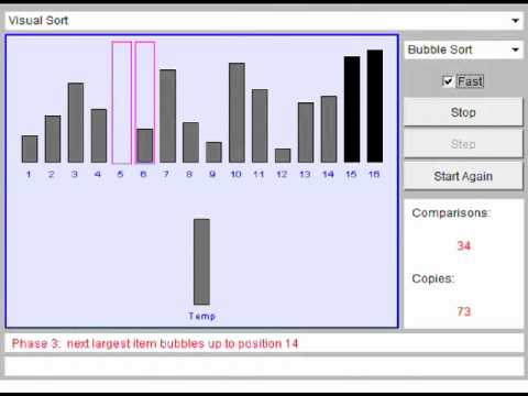 氣泡排序法 Bubble Sort 演算法搜尋程序.flv